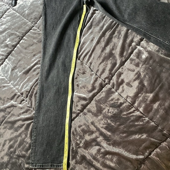 ABERCROMBIE & FITCH The '90s Slim Straight Hi-Rise Black Jeans Size32/14 ( F-17) - Picture 8 of 10